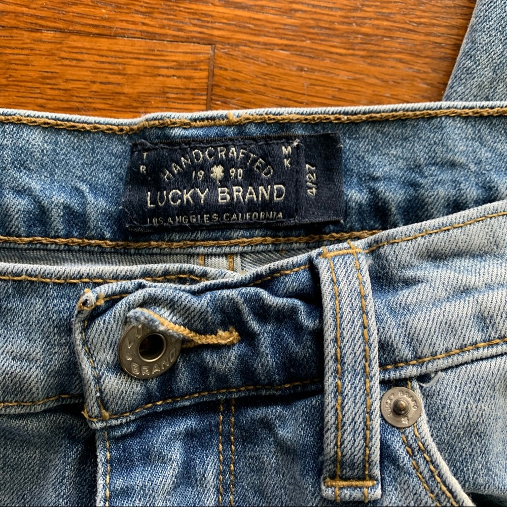 Lucky Brand Light Blue Acid Washed Denim Jeans Size 27 = 4 - Picture 2 of 10